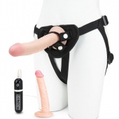 Регулируемые трусики с 2 насадками - 16 и 15 см. - Lux Fetish - купить с доставкой в Костроме