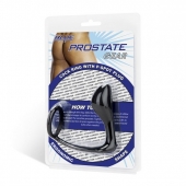 Стимулятор простаты с фиксацией эрекционным кольцом Prostate Gear - BlueLine - в Костроме купить с доставкой