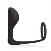Стимулятор простаты с фиксацией эрекционным кольцом Prostate Gear - BlueLine - в Костроме купить с доставкой