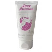 Лубрикант на водной основе с ароматом малины Love Protection Raspberry - 50 мл. - Lola Games - купить с доставкой в Костроме