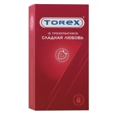 Презервативы Torex  Сладкая любовь  с ароматом клубники - 12 шт. - Torex - купить с доставкой в Костроме
