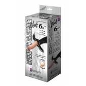 Пояс-трусики с насадкой Glamour - 17 см. - LOVETOY (А-Полимер) - купить с доставкой в Костроме