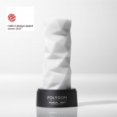 Белый 3D мастурбатор POLYGON - Tenga - в Костроме купить с доставкой