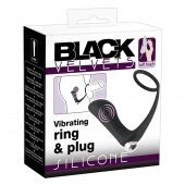 Черное эрекционное кольцо с анальной вибропробкой Vibrating Ring   Plug - Orion - в Костроме купить с доставкой