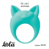 Зеленое эрекционное кольцо Lemur Remi - Lola Games - в Костроме купить с доставкой