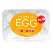 Набор из 6 мастурбаторов Tenga EGG Easy Beat с различным рельефом - Tenga - в Костроме купить с доставкой
