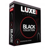 Черные презервативы LUXE Royal Black Collection - 3 шт. - Luxe - купить с доставкой в Костроме