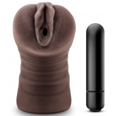 Коричневый мастурбатор-вагина Hot Chocolate Brianna - Blush Novelties - в Костроме купить с доставкой