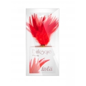 Красный перьевой тиклер Plume - 23 см. - Lola Lingerie - купить с доставкой в Костроме