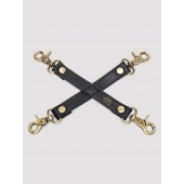 Черный фиксатор для манжет Bound to You Faux Leather Hogtie - Fifty Shades of Grey - купить с доставкой в Костроме