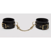 Черные оковы на ноги Bound to You Faux Leather Ankle Cuffs - Fifty Shades of Grey - купить с доставкой в Костроме