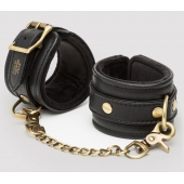 Черные наручники Bound to You Faux Leather Wrist Cuffs - Fifty Shades of Grey - купить с доставкой в Костроме