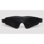 Черная плотная маска на глаза Bound to You Faux Leather Blindfold - Fifty Shades of Grey - купить с доставкой в Костроме