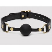 Черный кляп-шар Bound to You Faux Leather Ball Gag - Fifty Shades of Grey - купить с доставкой в Костроме