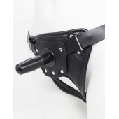 Черный пояс для насадок CLASS STRAP Restyling - LOVETOY (А-Полимер) - купить с доставкой в Костроме