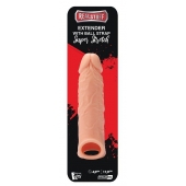 Телесная насадка EXTENDER WITH BALL STRAP 6.5 - 17 см. - Dream Toys - в Костроме купить с доставкой
