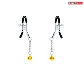 Оригинальные зажимы на соски с желтыми шариками - Notabu - купить с доставкой в Костроме