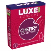 Презервативы с ароматом вишни LUXE Royal Cherry Collection - 3 шт. - Luxe - купить с доставкой в Костроме