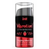 Жидкий интимный гель с эффектом вибрации Vibration! Strawberry - 15 мл. - INTT - купить с доставкой в Костроме