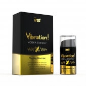 Жидкий интимный гель с эффектом вибрации Vibration! Vodka Energy - 15 мл. - INTT - купить с доставкой в Костроме