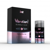 Жидкий интимный гель с эффектом вибрации Vibration! Bubble Gum - 15 мл. - INTT - купить с доставкой в Костроме