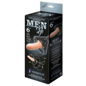Телесный пустотелый харнесс MEN Style - 17,5 см. - LOVETOY (А-Полимер) - купить с доставкой в Костроме