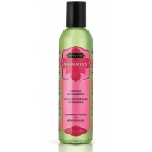 Массажное масло Naturals Strawberry Dreams с ароматом клубники - 236 мл. - Kama Sutra - купить с доставкой в Костроме