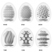 Набор из 6 мастурбаторов Tenga EGG IV с различным рельефом - Tenga - в Костроме купить с доставкой