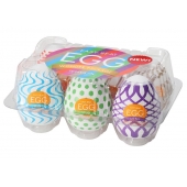 Набор из 6 мастурбаторов Tenga EGG IV с различным рельефом - Tenga - в Костроме купить с доставкой