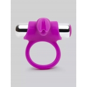 Лиловое виброкольцо с пультом ДУ Remote Control Cock Ring - Happy Rabbit - в Костроме купить с доставкой