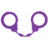 Фиолетовые силиконовые наручники Suppression - Lola Games - купить с доставкой в Костроме
