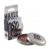 Экстремально тонкие презервативы в железном кейсе MAXUS Extreme Thin - 3 шт. - Maxus - купить с доставкой в Костроме