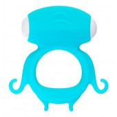 Голубое виброкольцо на пенис Sair - A-toys - в Костроме купить с доставкой