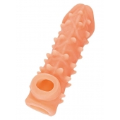 Телесная закрытая насадка с пупырышками Cock Sleeve Size L - 17,6 см. - KOKOS - в Костроме купить с доставкой