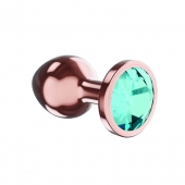 Пробка цвета розового золота с малиновым кристаллом Diamond Topaz Shine L - 8,3 см. - Lola Games - купить с доставкой в Костроме