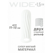 Белый фаллоудлинитель Homme Wide - 13 см. - Lola Games - в Костроме купить с доставкой