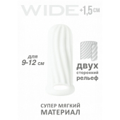 Белый фаллоудлинитель Homme Wide - 11 см. - Lola Games - в Костроме купить с доставкой
