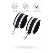 Серебристо-черные наручники Anonymo - ToyFa - купить с доставкой в Костроме