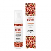 Разогревающее массажное масло  с ароматом клубники Gourmet Strawberry - 50 мл. - Exsens - купить с доставкой в Костроме