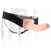 Полый страпон 8  Hollow Strap-On телесного цвета - 19 см. - Pipedream - купить с доставкой в Костроме