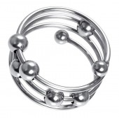 Большое металлическое кольцо под головку пениса - ToyFa - купить с доставкой в Костроме