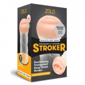 Мастурбатор-ротик ZOLO DEEP THROAT - Zolo - в Костроме купить с доставкой