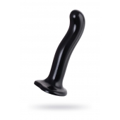 Черный стимулятор для пар P G-Spot Dildo Size M - 18 см. - Strap-on-me - в Костроме купить с доставкой