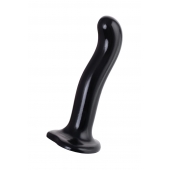 Черный стимулятор для пар P G-Spot Dildo Size M - 18 см. - Strap-on-me - в Костроме купить с доставкой