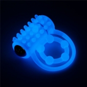 Голубое, светящееся в темноте виброкольцо Lumino Play Vibrating Penis Ring - Lovetoy - в Костроме купить с доставкой