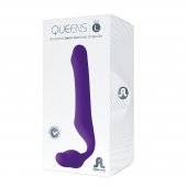 Фиолетовый безремневой страпон Queens L - Adrien Lastic - купить с доставкой в Костроме
