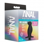 Черный анальный вибромассажёр Silicone Vibrating Prostate Massager 02 - 10,8 см. - Blush Novelties - в Костроме купить с доставкой