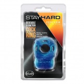 Голубое эрекционное виброкольцо Reusable 5 Function Cock Ring - Blush Novelties - в Костроме купить с доставкой