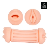 Двусторонний мастурбатор - ротик и вагина - Bior toys - в Костроме купить с доставкой