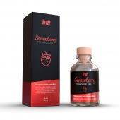 Массажный гель с ароматом клубники Strawberry - 30 мл. - INTT - купить с доставкой в Костроме